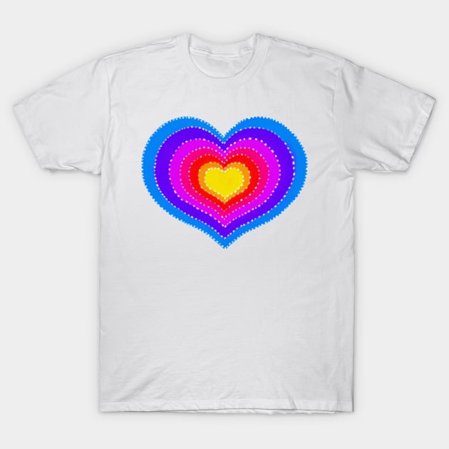 Rainbow Heart T-Shirt by Ammi